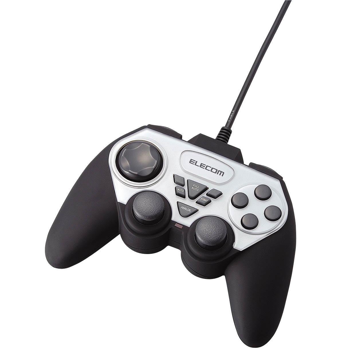 ELECOM ゲームパッド USB接続 アナログスティック搭載 振動/連射 12ボタンダークシルバー JC-U2912FSVD 2mvetro 71zBF9qxltS._UF350,350_QL80_.jpg