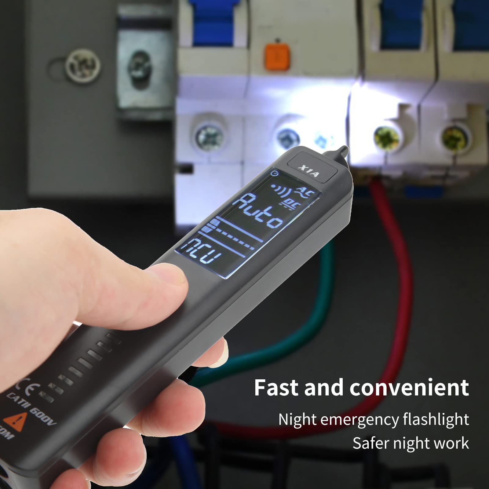 Oumefar Digital-Multimeter, Stifttyp, Dual-Mode-Spannungs-Frequenz-Tester