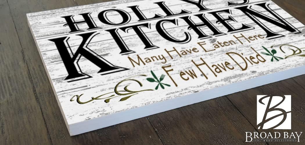 Many Have Eaten Here Few Have Died Kitchen Sign Custom Farmhouse Style Funny Sayings Wall Art Custom Gift for Men Women Cooks Chefs 16.5" x 10.5"