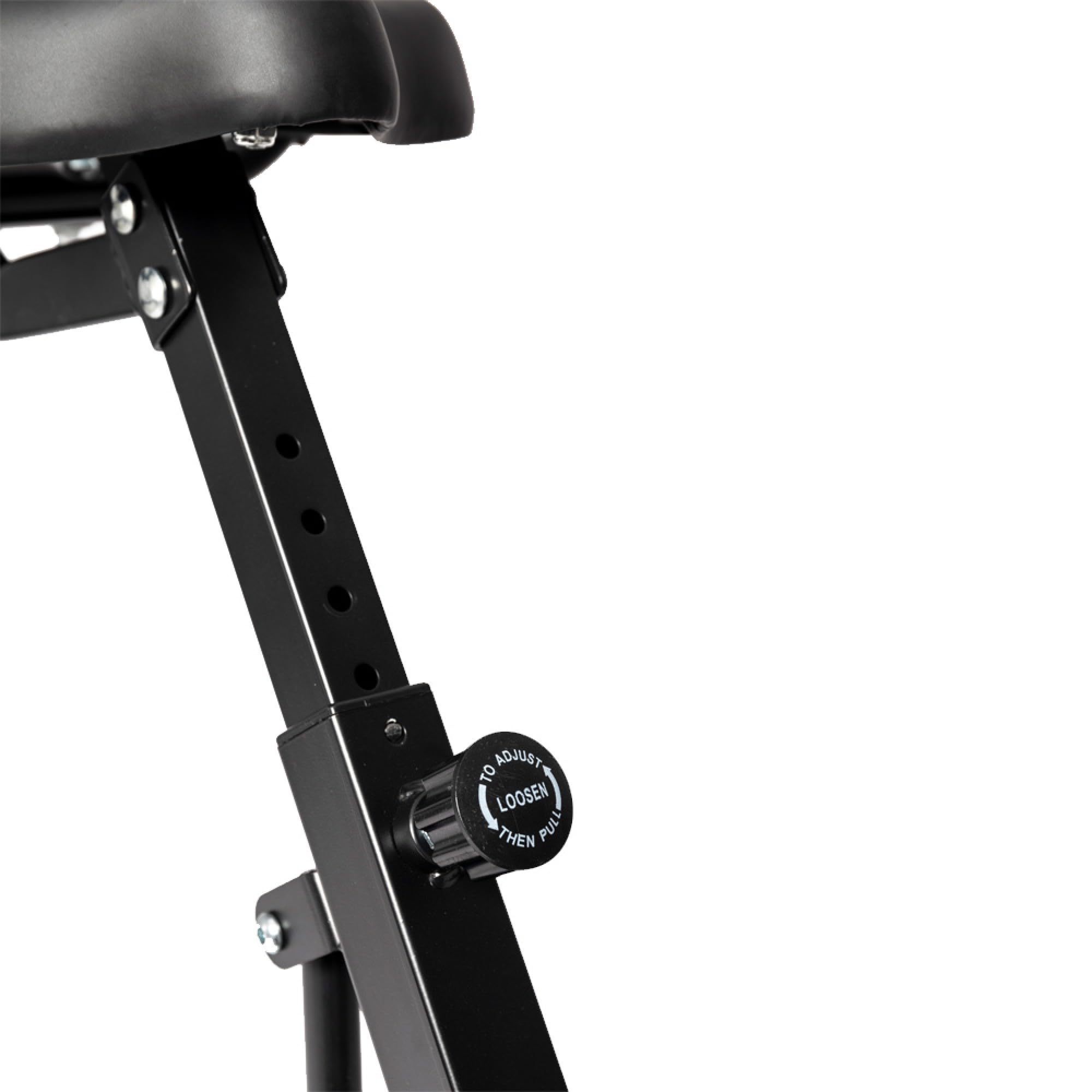 TechFit Cyclette XB300N pieghevole, fino a 120 kg | 8 livelli di resistenza, computer LCD, sella imbottita regolabile, porta-tablet e ruote di trasporto