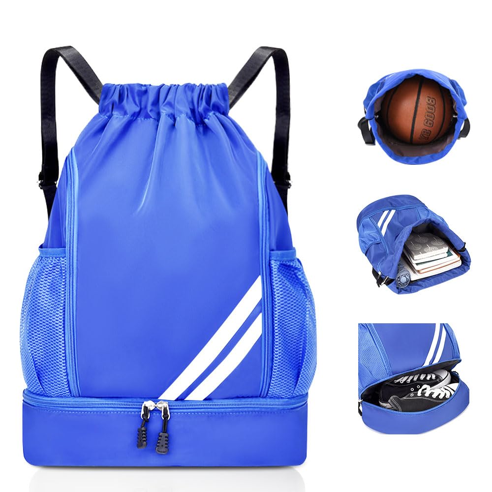GoodtoU Kordelzug-Rucksack Aus Nylon – 48-teiliges Set In 16 Farben, 39x34 Cm – Leichter Turnbeutel Für Sport, Schule & Reisen