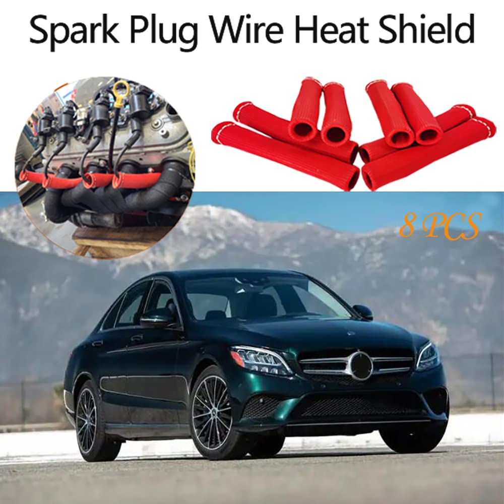 Spark Plug Wire Boots Thermal Protection Insulator Sleeve, 1200 Degree Heat  shield Cover Wrap 6 inch for Car Truck 8PCS(red), Heat Shields - Amazon  Canada