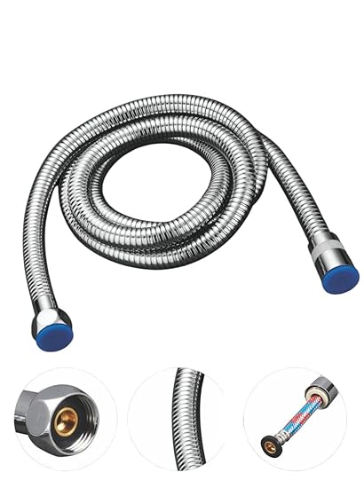 MT Stainless Steel Flexible Tube Shower Hose Pipe/Hand Shower pressure Tube/Health Faucet Pipe Jet Spray Tube (1.5 MTR)