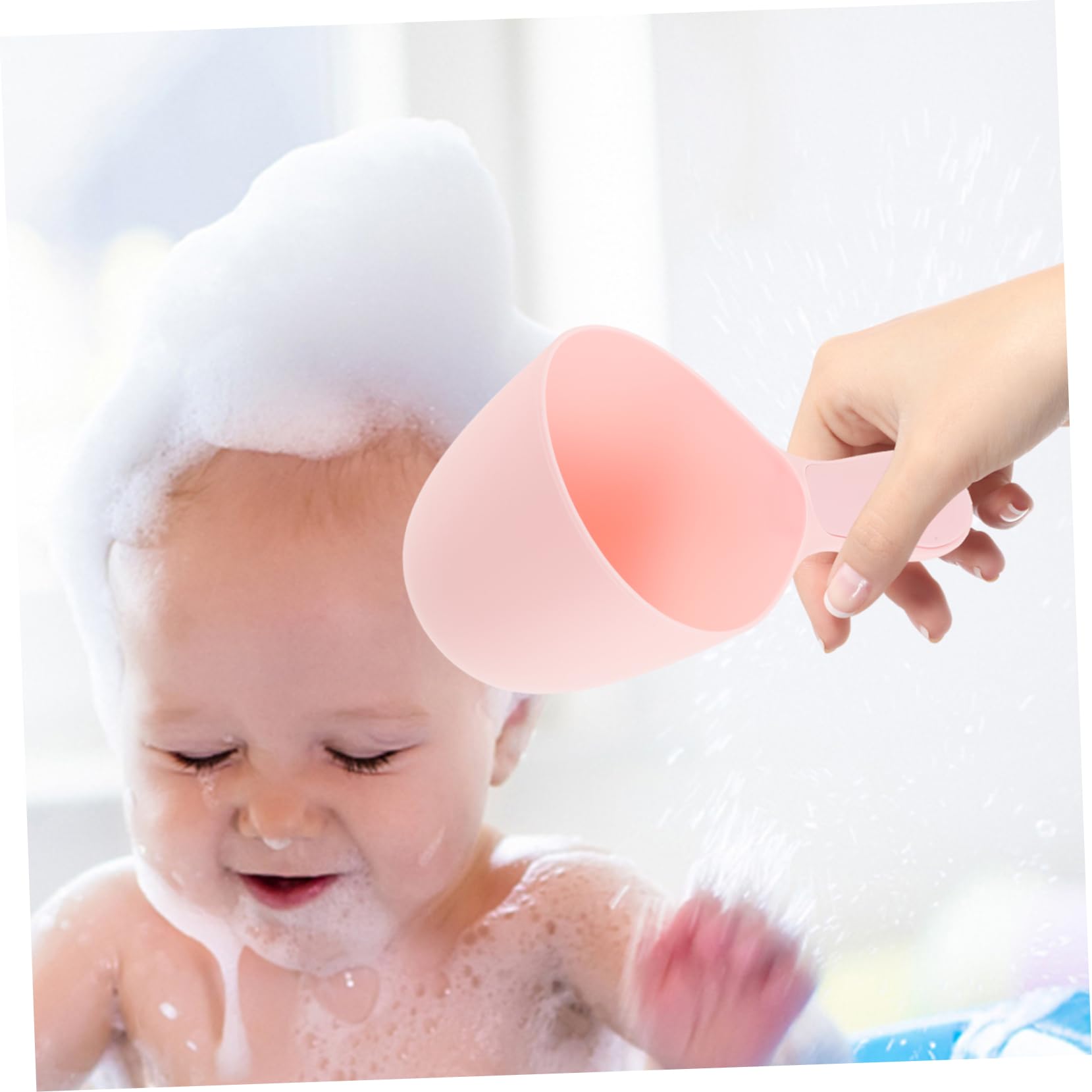 Anneome Essential 3 Pack Baby Bath Water Scoop Long Handle Catch Scoop Bath Boys and Girls' Water Ladle Set