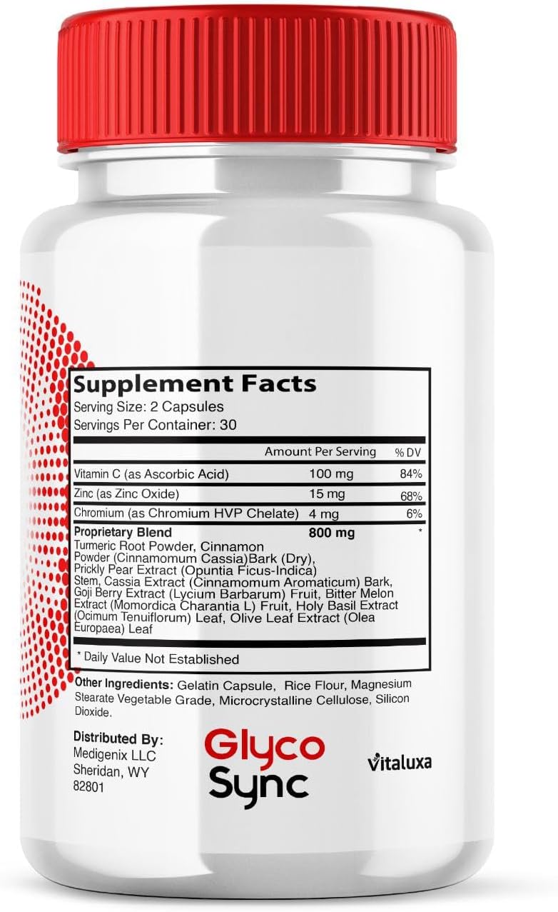 (3 Pack) Glyco Sync Blood Balance Capsules, GlycoSync Glycogen Support Supplement Pills, Glucosyn Joint Restore Formula Glicosync Suger Maximum Strength Advanced Syn Pressure Reviews (180 Capsules) - Image 7
