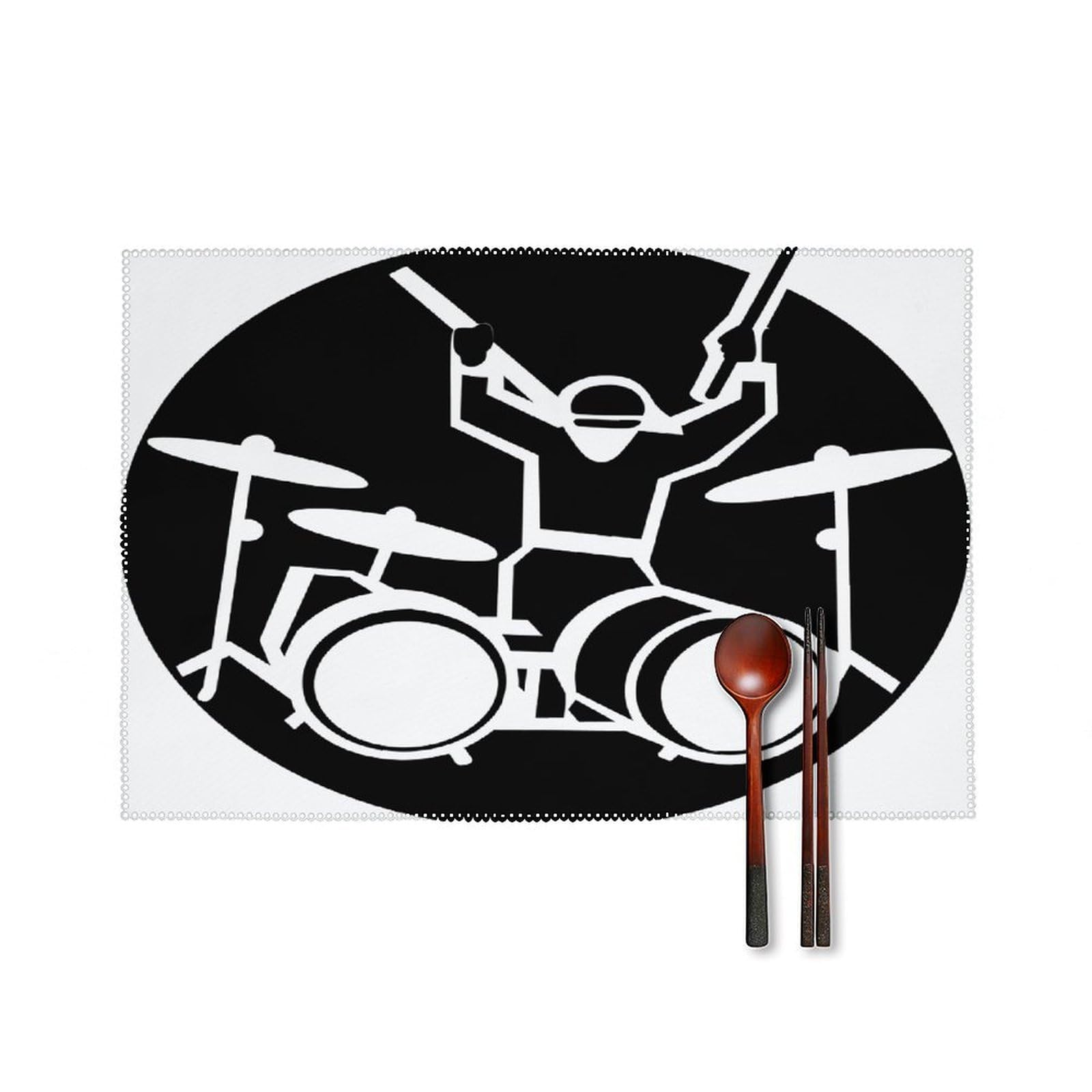 Fodpand Style Drummer Placemats Set Of 4 Place Mats Table Mats