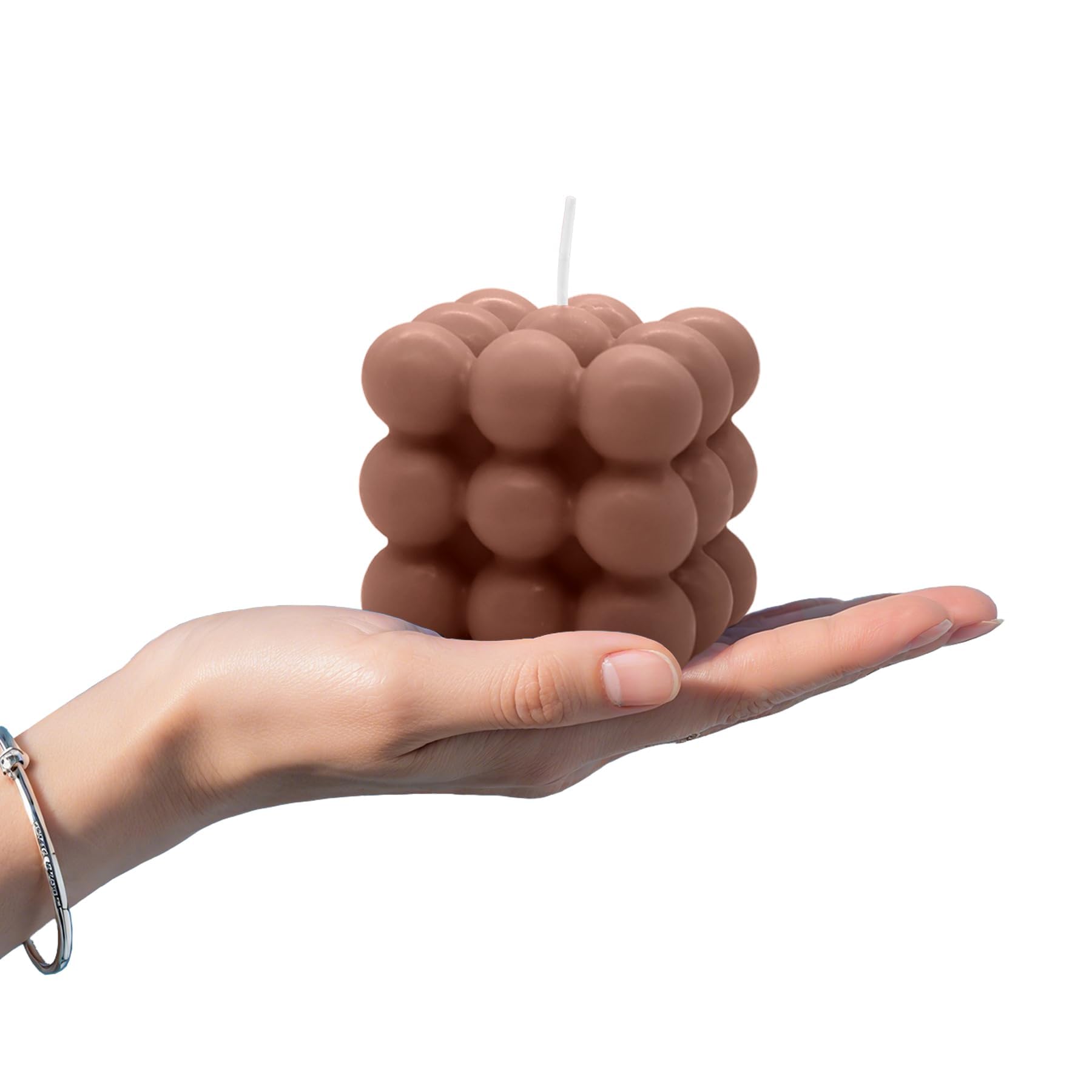 10 sztuk zapachowych świec bąbelkowych, 2,36 x 2,36 x 1,97 kostki - mieszane kolorowe świece woskowe, ręcznie robione dekoracyjne, estetyczna dekoracja domu, relaks, dekoracja domu i spa