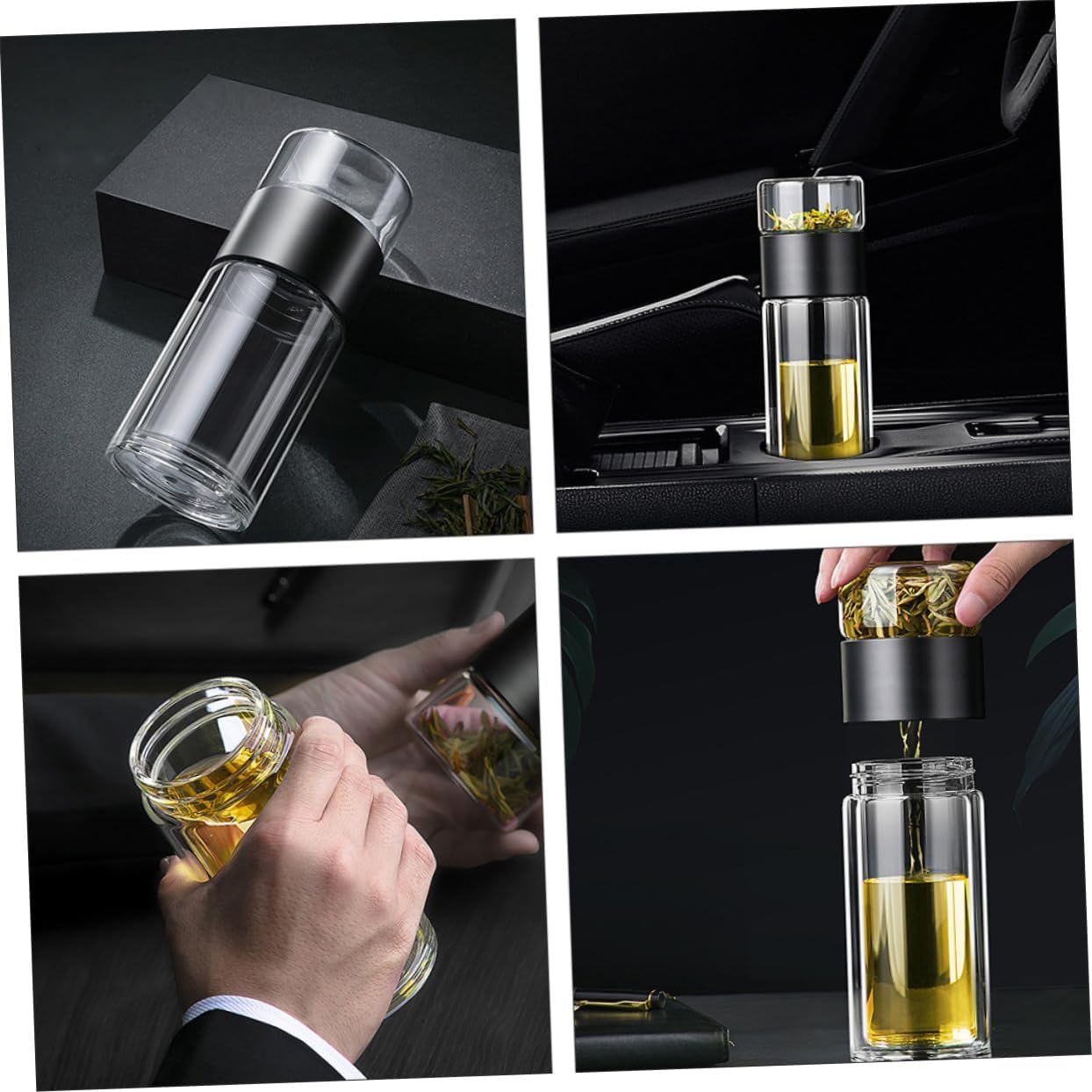 ABOOFAN Healthy Tea Separation Cup Tea Steeper for Water Filter Heat Resistant Easy to Carry