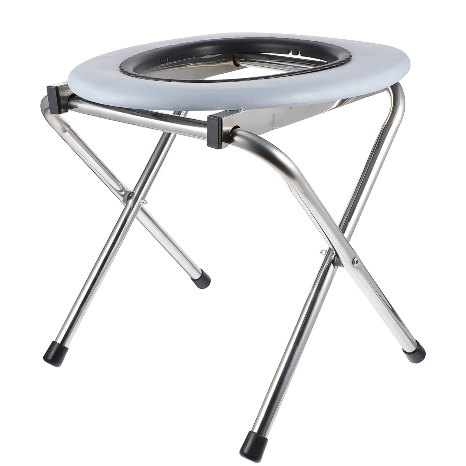 WINOMO Silla de Inodoro portátil de Camping Plegable de la mesita de Noche de Viaje, Camping, Escalada, Pesca compañero Silla al Aire Porta Orinal para Adultos
