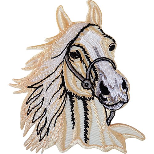 Écusson brodé à coudre ou à repasser pour vêtements, veste, t-shirt, sac, poney