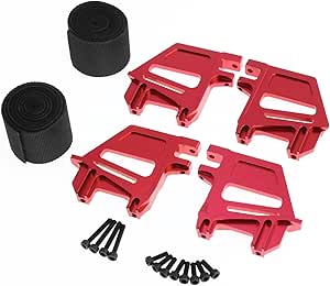 CrazyRacer Supporto Batteria In Alluminio Per Traxxas X-Maxx 77076-4 | Blu Ricambio #7719 - 4