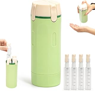 4-in-1-Reise-Spenderflaschen-Set: nachfüllbare, auslaufsichere Quetschflaschen für Toilettenartikel, tragbare Reisebehälter für Shampoo, Lotion, Conditioner und Creme (grün)
