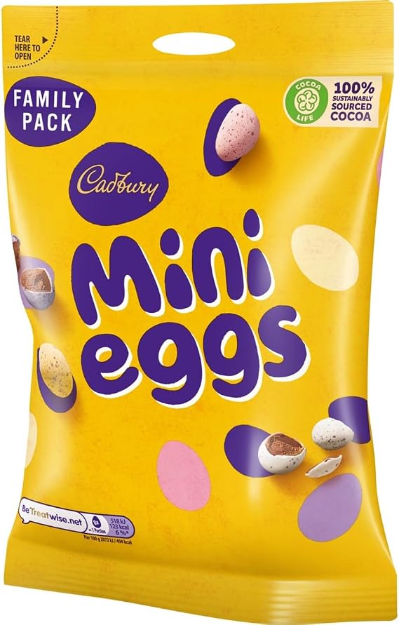 Cadbury Milk Chocolate Mini Eggs Bag, Perfect for Easter, 270 g (Pack of 1)