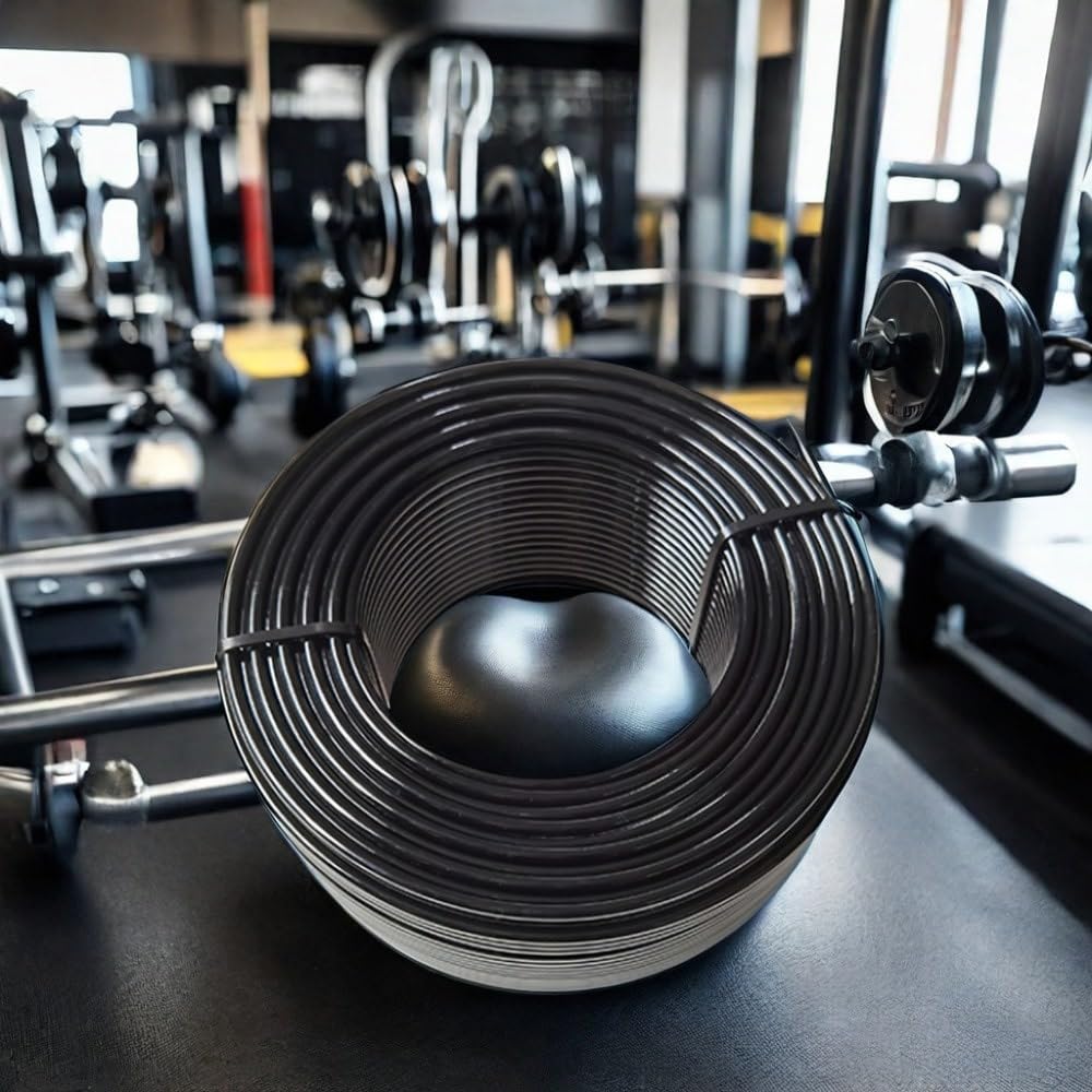 VIOK SPORT Cable de polea para máquinas de musculación 6 mm - Acero Resistente con Recubrimiento - Rollos de 25 m y 50 m para Gimnasio y Home Gym (25 m)