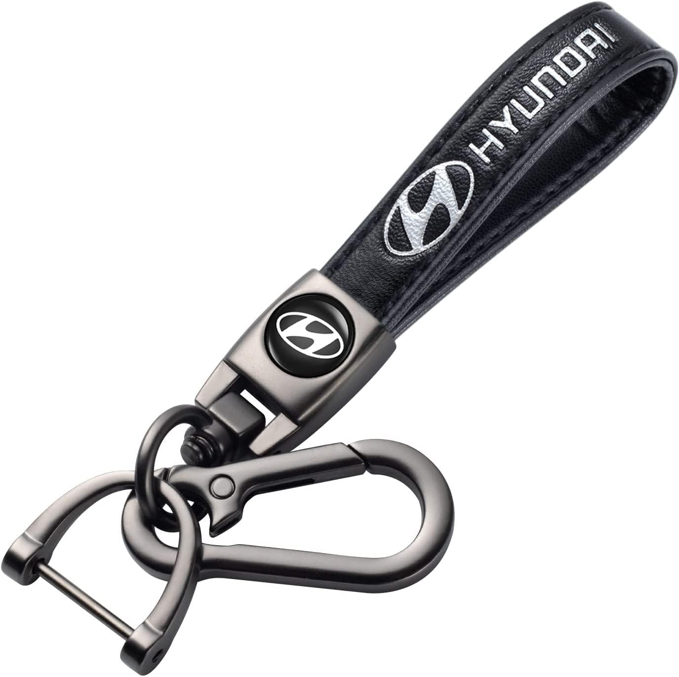 Naturwick Key Chain Compatible with Car, SUV, Auto, Unisex Keyring for Car Accessories, Black