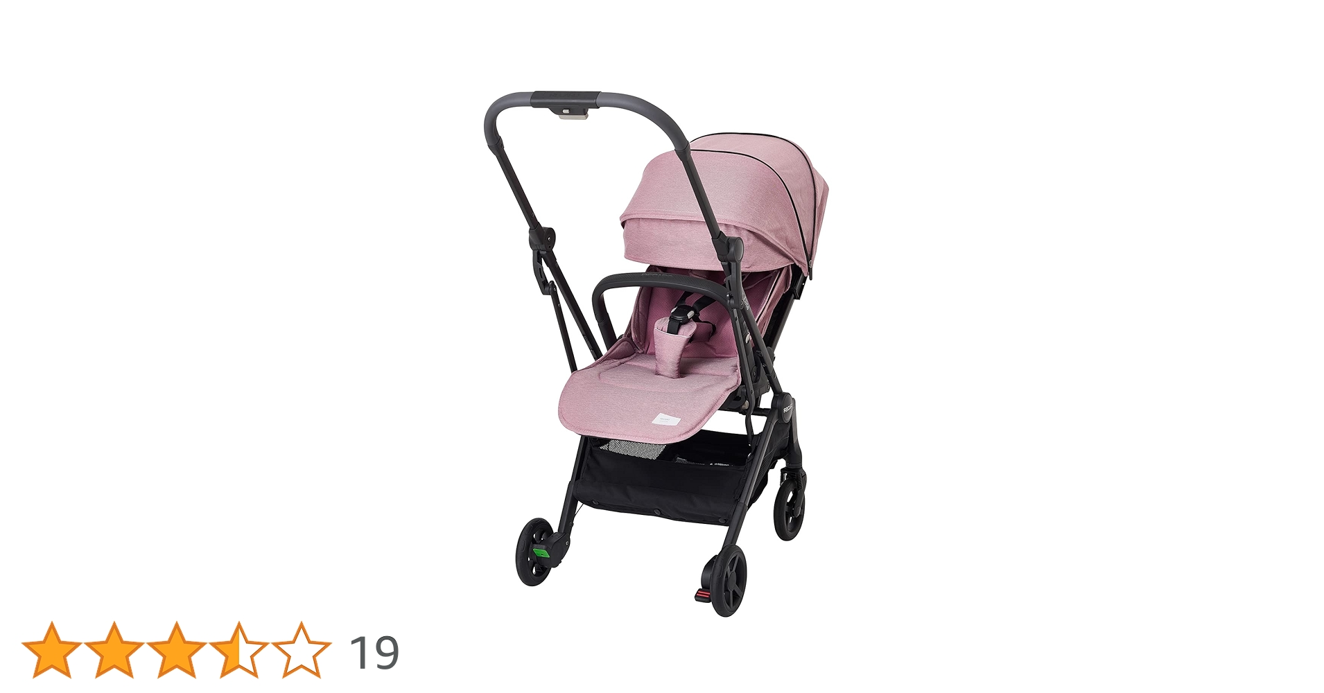 【美品】RECARO レカロ　折り畳みベビーカー ピンク/グレー　希少 美品】RECARO レカロ 折り畳みベビーカー ピンク/グレー 希少