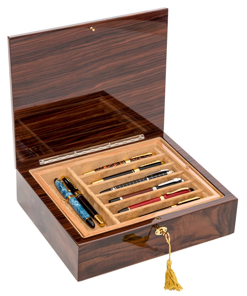 Bello Games New York, Inc. Collezioni - Via Del Monte Luxury Pen Box for Sixteen Pens. Made in Italy