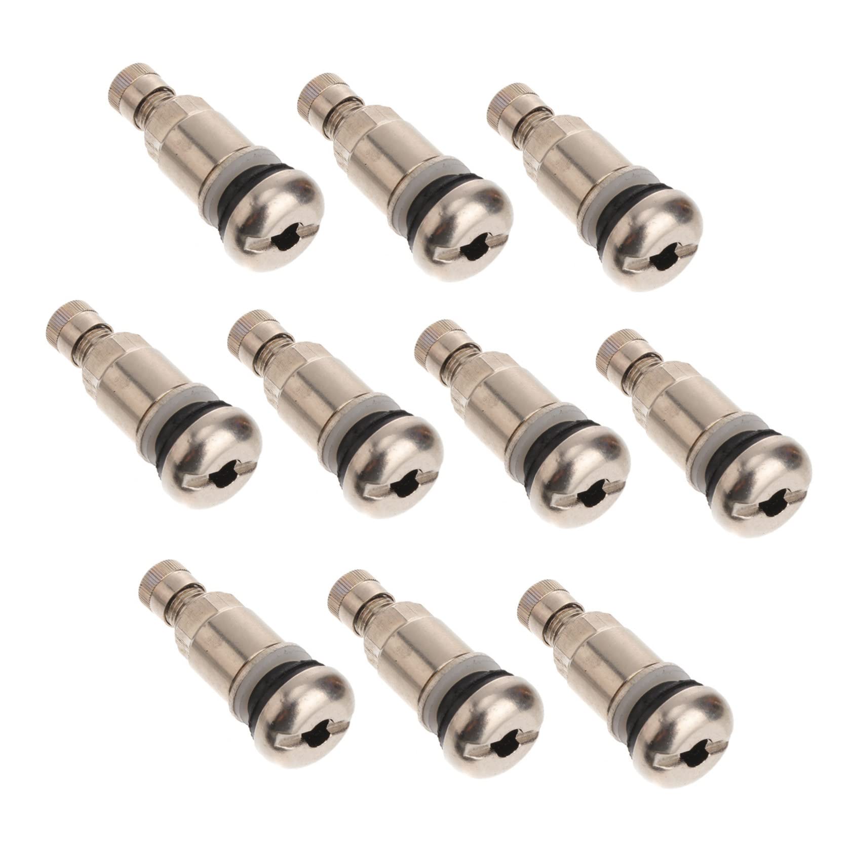 Tiges de Valve de Pneu à Visser pour Voiture et Remorque 10 Pcs