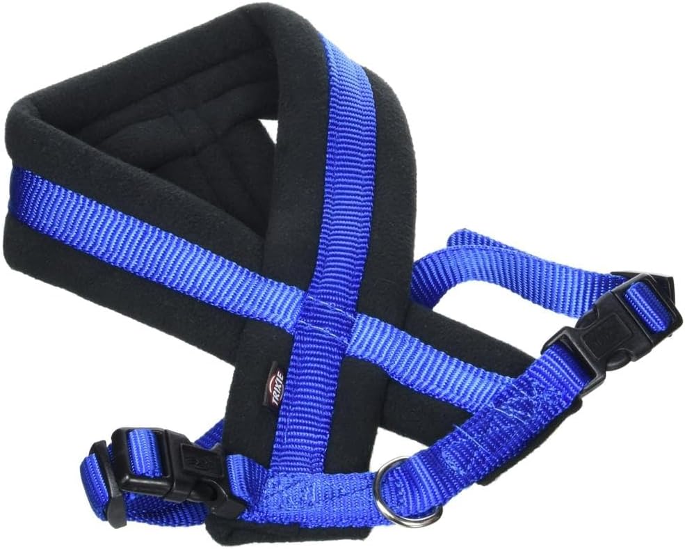 Trixie Premium Harness with Fleece Padding, Royal Blue, S–M: 40–70 cm/20 mm