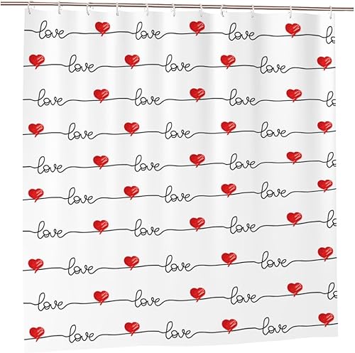 Miniatura 39 de Juego de cortinas de ducha de 72 x 72 pulgadas con 12 ganchos, cortina de ducha de tela de poliéster impermeable para decoración del hogar y baño