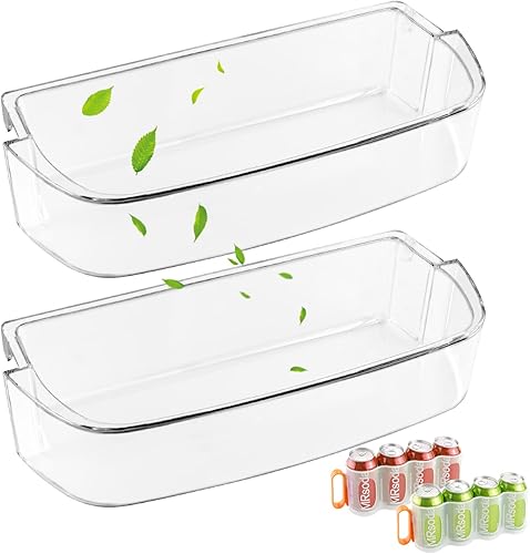 AMI PARTS - Paquete de 2 contenedores WPW10710203 para puerta de refrigerador compatible con bañera de hidromasaje de repuesto W10710203 W10451871