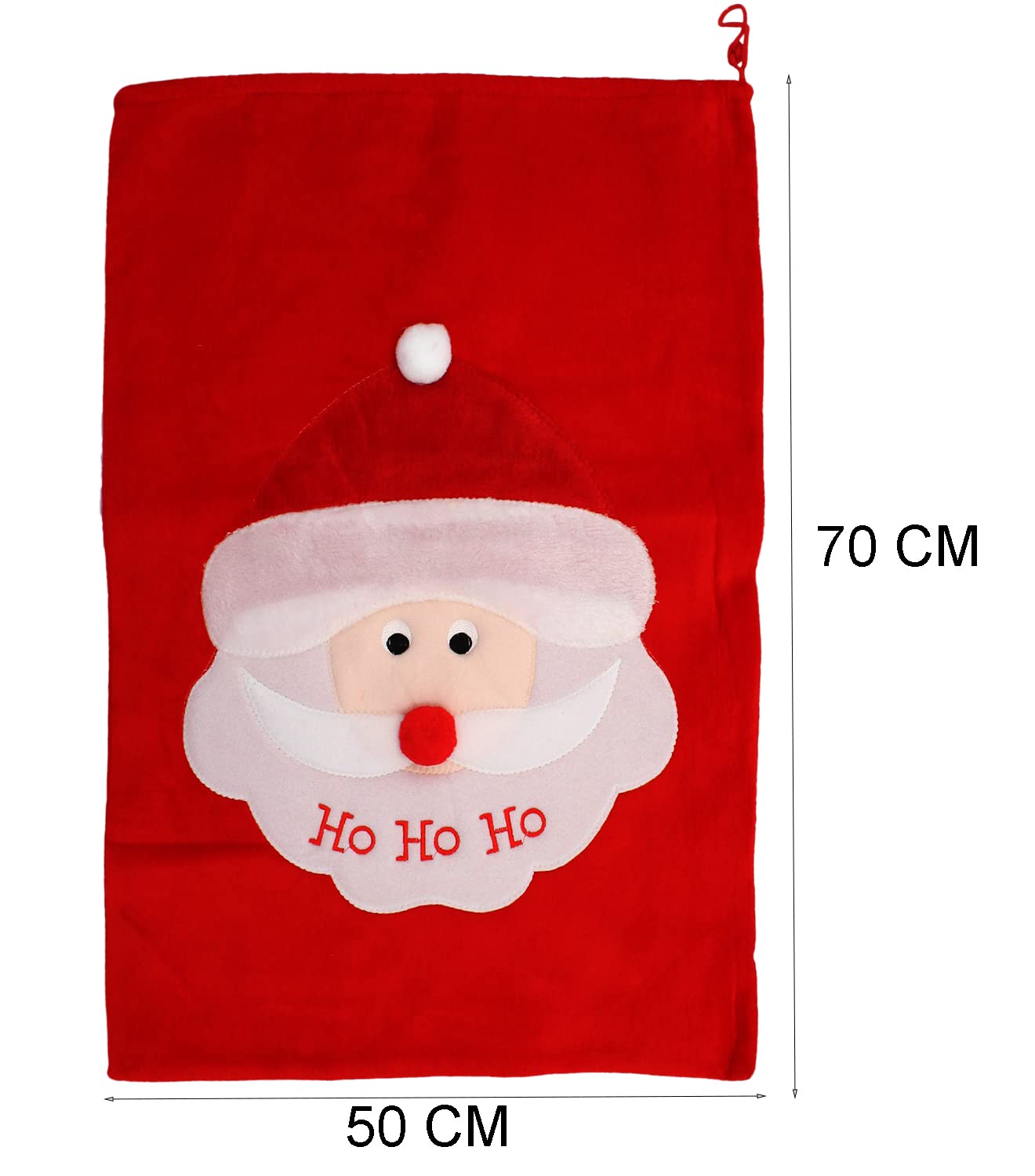 Il Numero 1 Del Risparmio-MAURY'S SACCO DI BABBO NATALE ROSSO 60 X 90 CM - Foto 3