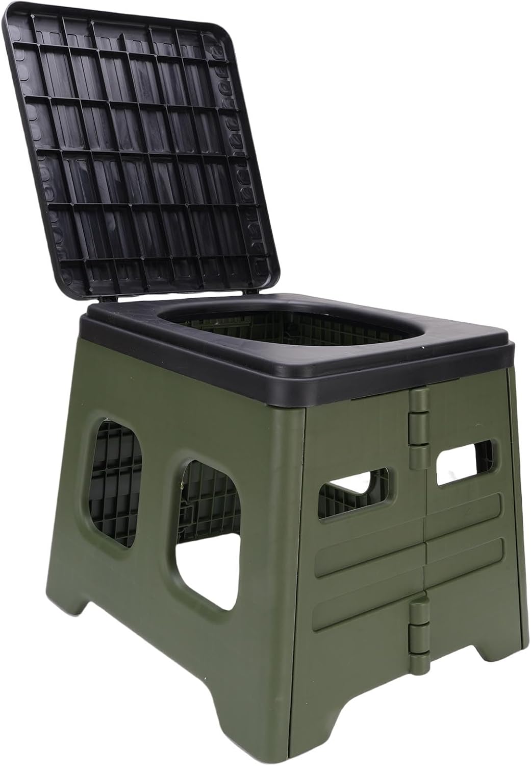 Portable Toilet PP Foldable Compact Potty Camping Fishing Outdoor Activities