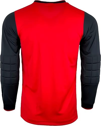 Miniatura 6 de Camiseta de fútbol de portero para hombre, camisa de portero acolchada con protector de esponja