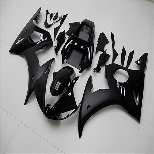 Miniatura 2 de NT FAIRING Carenado de inyección negro mate brillante para Yamaha YZF 2003-2005 R6 y 2006-2009 R6S nuevo kit pintado ABS plástico motocicleta