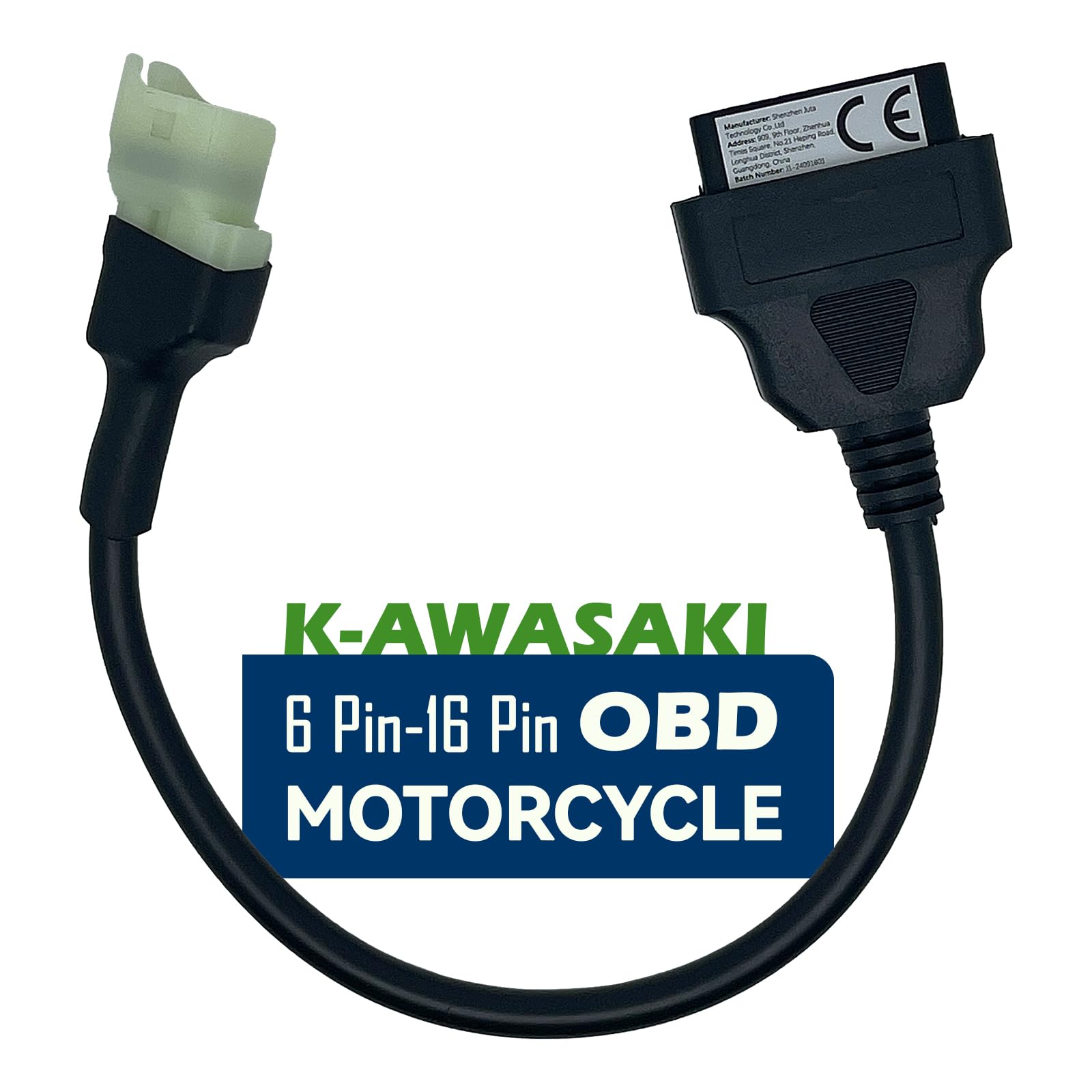Amazon.co.jp: KawasakiオートバイOBD2アダプター用、6ピンから16ピン