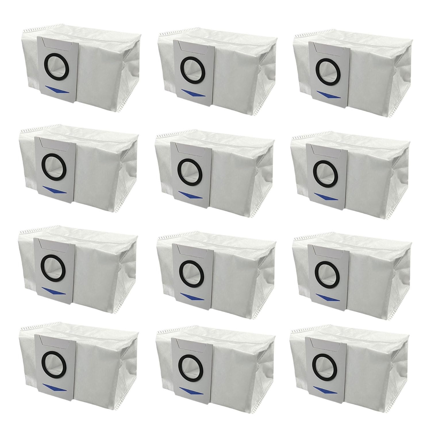 12 Pack Disposable Dust Bags Compatible With Ecovacs Deebot X1 Omni / X1 Pro / T10 Pro / T20 Omni / T10 Robot Vacuum Cleaner