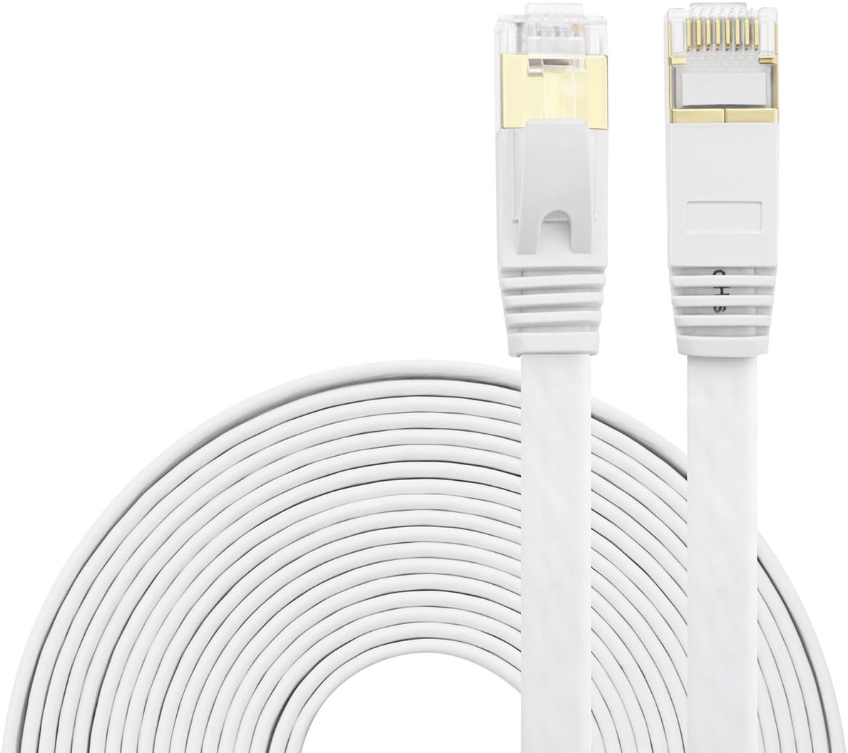 SNANSHI Cat 7 Ethernet Cable 3 ft, CAT 7 LAN Network Cable RJ45 Patch Cord STP Gigabit 10/100/1000Mbit/s with Gold Plated Lead for Switch/Router/Modem/Patch Panel