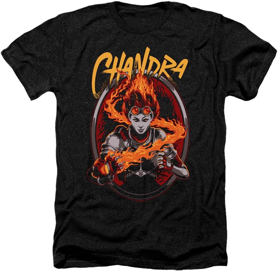 Magic The Gathering Chandra Unisex Adult Heather T Shirt for Men and Women