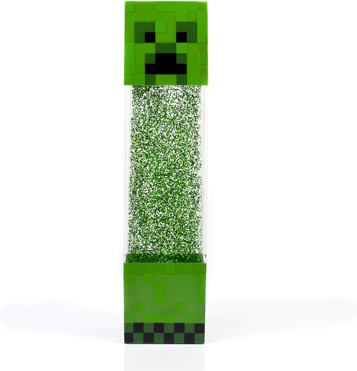 Minecraft Creeper Glitter Motion Light | 12-Inch Fun Mood Light LED Lamp