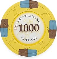 Vista 1 de Claysmith Gaming Paquete de 50 fichas de póquer Poker Knights, compuesto de arcilla pesada de 0.48 oz