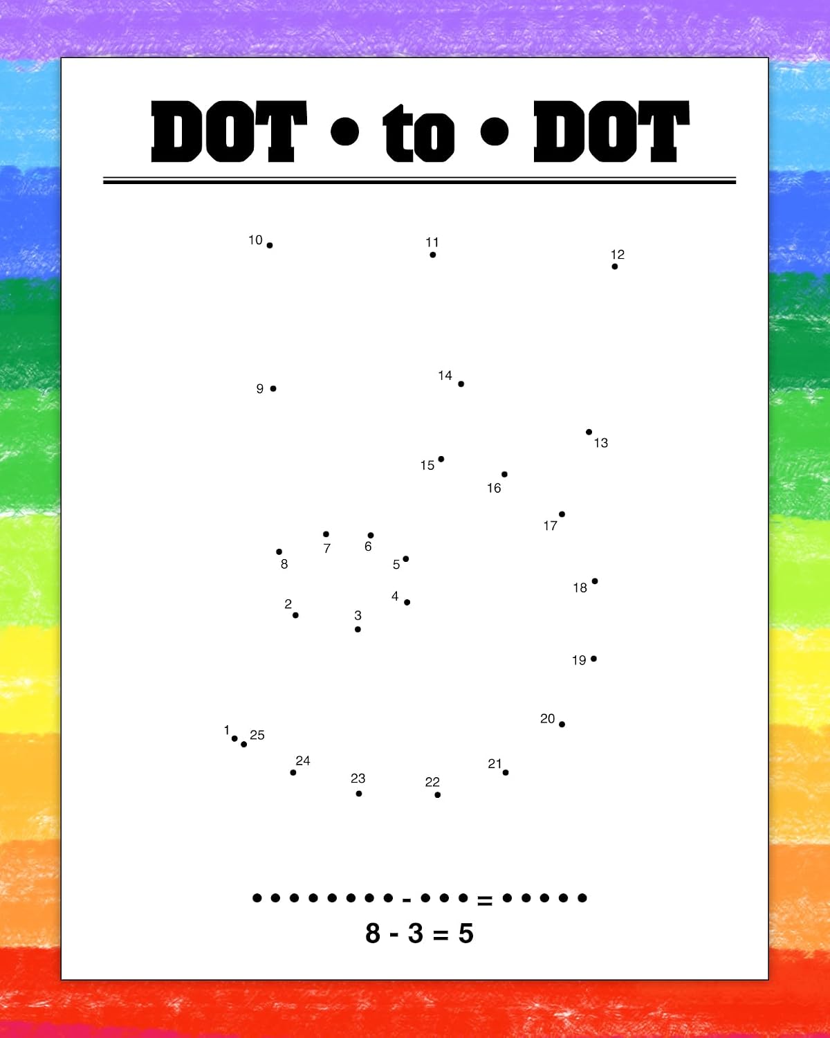 ZOCO Subtraction Coloring Books for Kids (25 Bulk Pack, Without Crayons) – Preschool & Kindergarten Math Activity Books – Educational Games, Puzzles & Number Practice – Made in USA