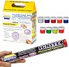 Smooth-Cast™ 300 Bright White Casting Resin & Ignite Fluorescent Pigments 9-Pack Color Sampler Bundle