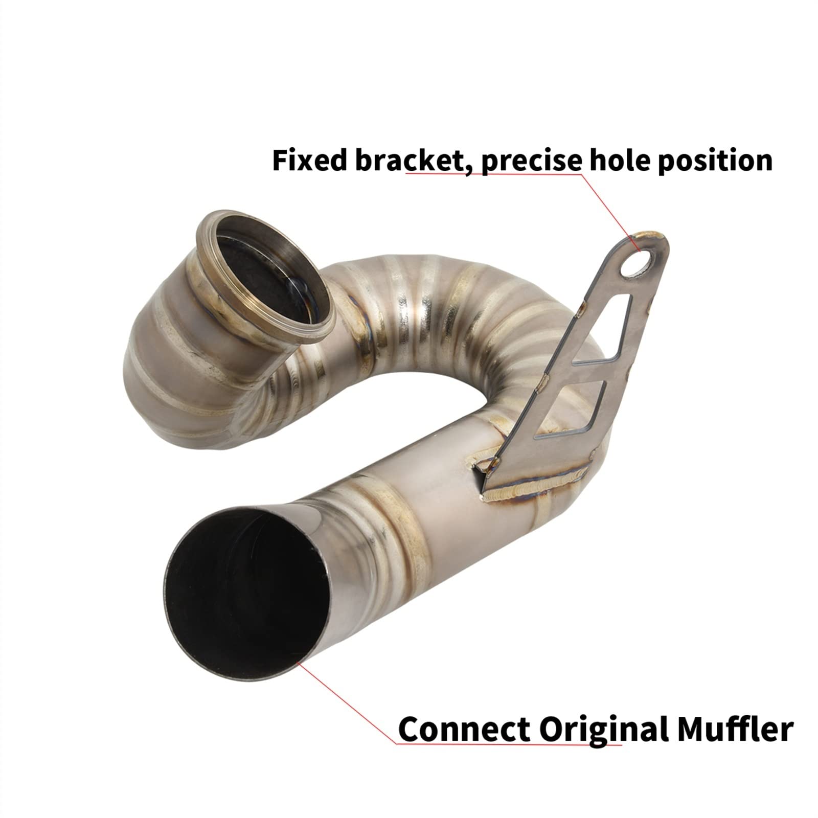 Decat Tubo Silenziatore Di Scarico Moto Catalizzatore In Acciaio Inox Elimina Per Ducati Panigale 959 2016 2017 2018 2019