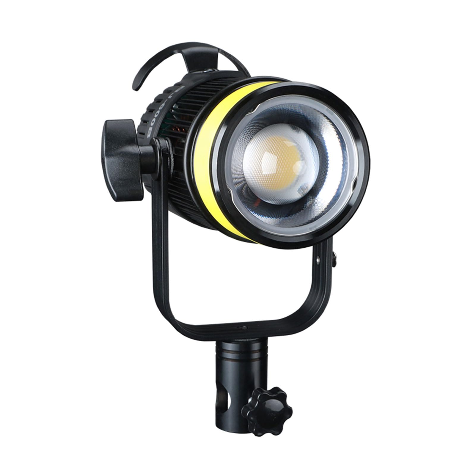 Lazmin112 Wideo LED, 35 000 Luksów 5600 K CRI 96+ Możliwość Przyciemniania Oświetlenie Fotograficzne z Regulowanym Kątem świecenia, do Portretowej Biżuterii Fotografia Produktowa (Wtyczka UE 800 W)