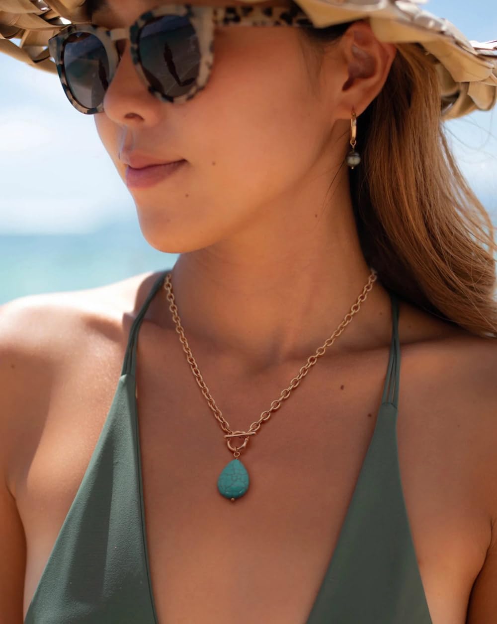 SOFYBJA Saint Benedict Necklace Drop 18K Gold Toggle Medallion Coin Cross Pendant Necklaces Religious Jewelry Catholic Gift for Women - Image 4