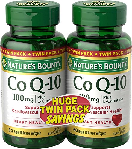 Natures Bounty CoQ10 Pills and Dietary Supplement Supports Cardiovascular and Heart Health 100mg