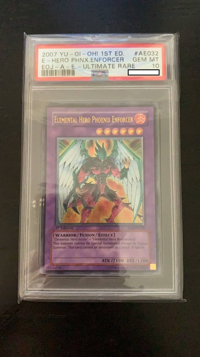 遊戯王 PSA9 E·HERO フェニックスガイ アジア 英語表記 遊戯王 E・HERO シャイニング・フェニックスガイ 旧アジア版