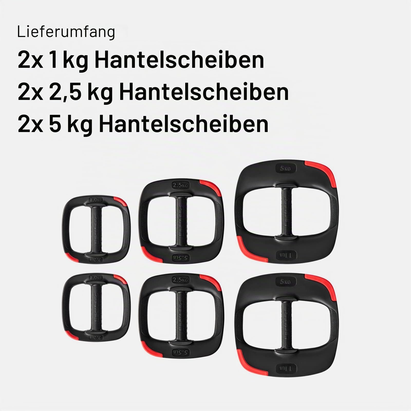 Les Mills™ Dual Purpose Ergonomic Exercise Weight Plates for Total Body Workouts