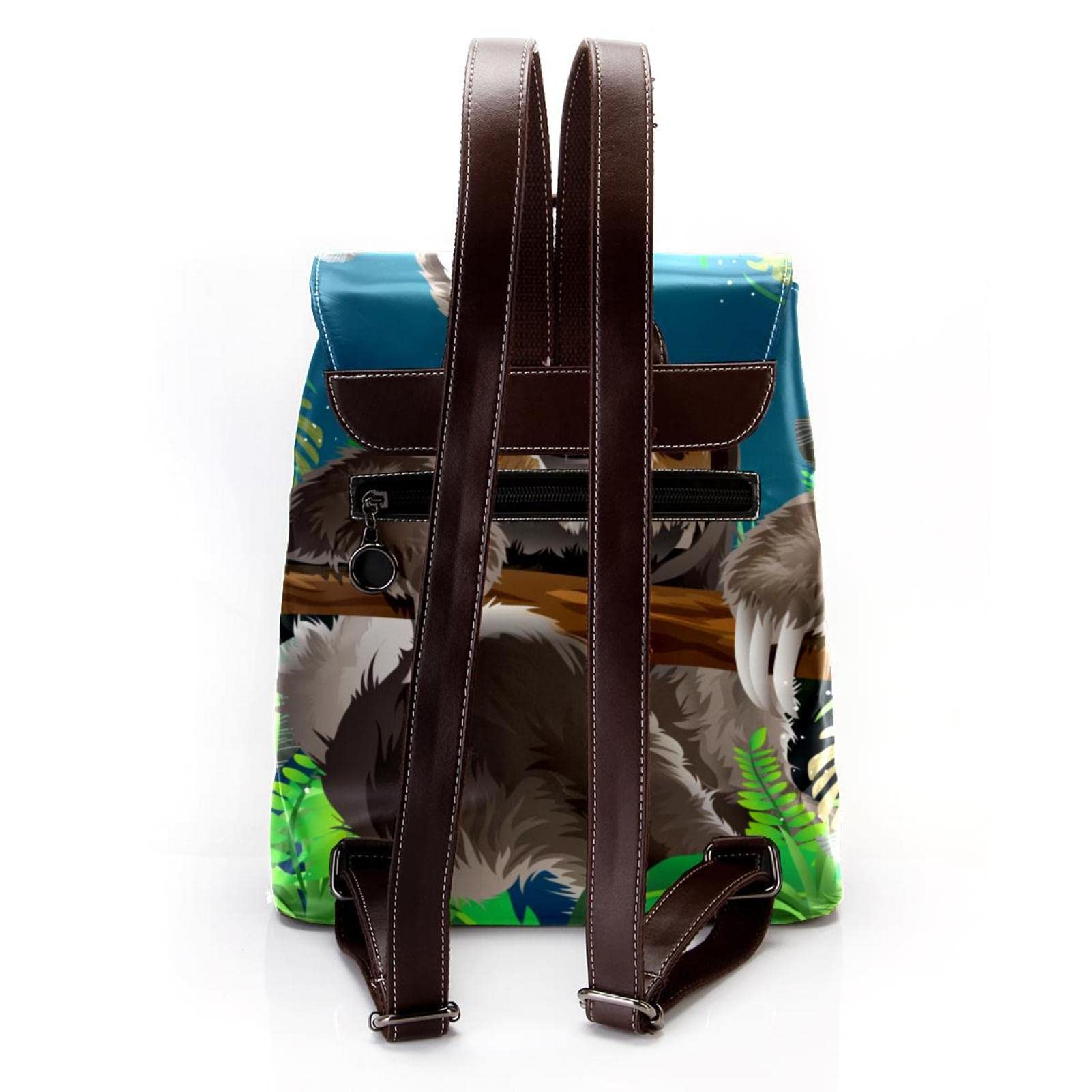 Retro paski boho mini sztuczna skóra plecak torebka, damski plecak torebka torba szkolna, Wielokolorowa 10