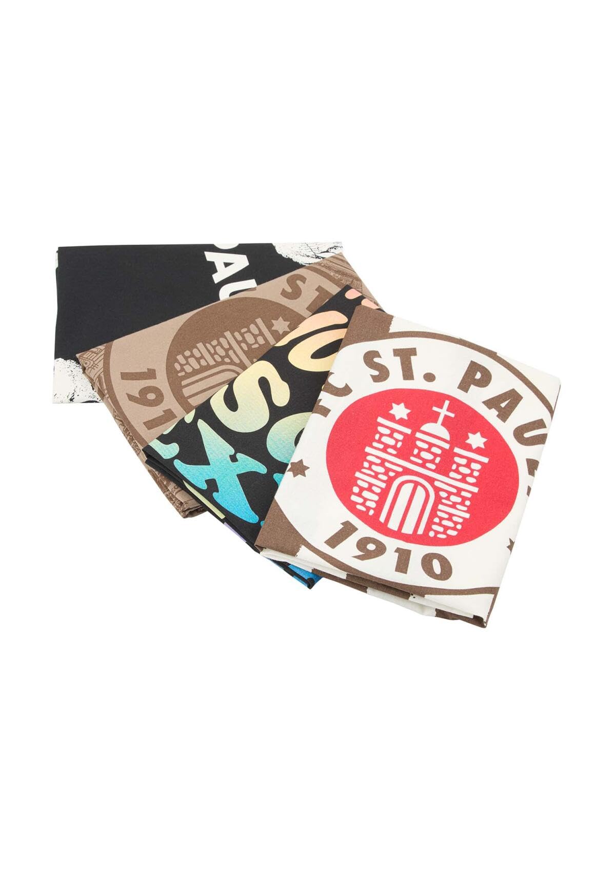 FC St. Pauli - Geschirrhandtücher 4er Set bunt