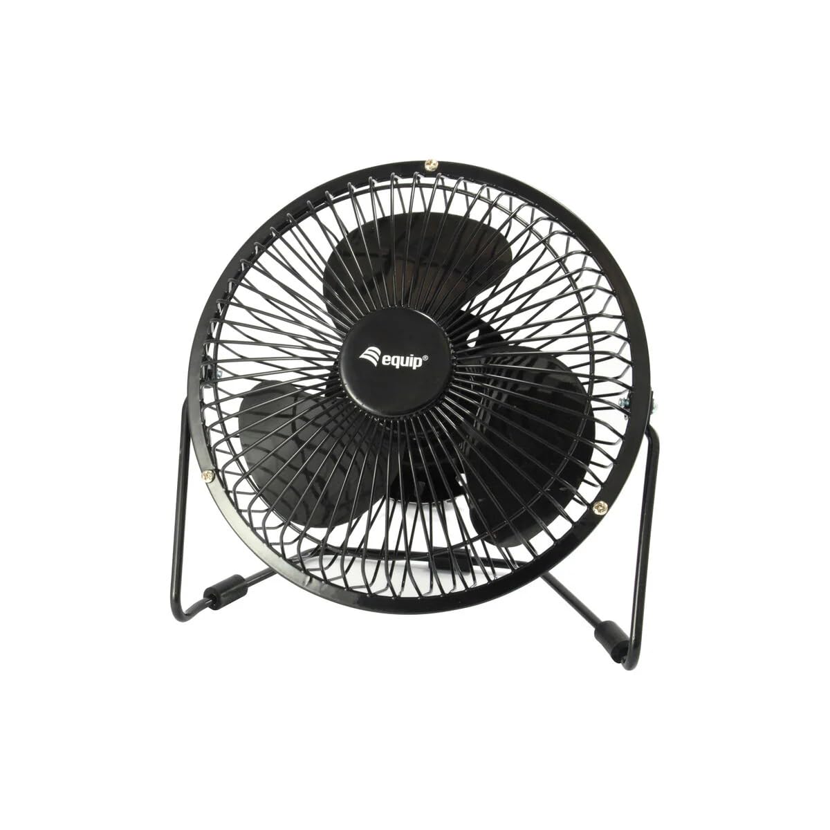 Equip Tischventilator USB, schwarz, 15cm Durchmesser