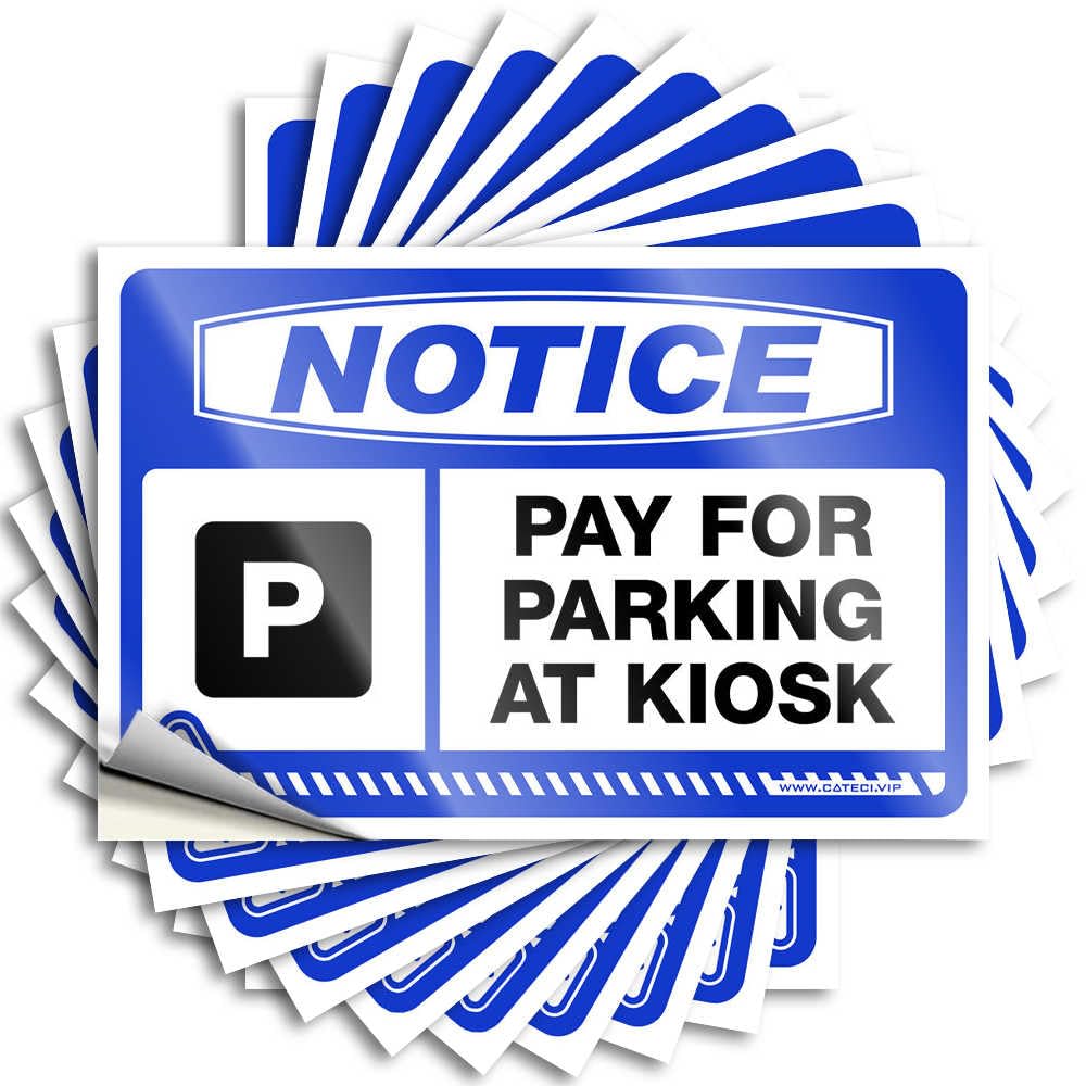 Decals Gamers Accessories Custom Stickers, Hat Waterproof Notice Pay for Parking At Kiosk Parking Garage for Hydro Flask | Girly Vinyl Decals for Autumn Holiday Gift(12X18CM)
