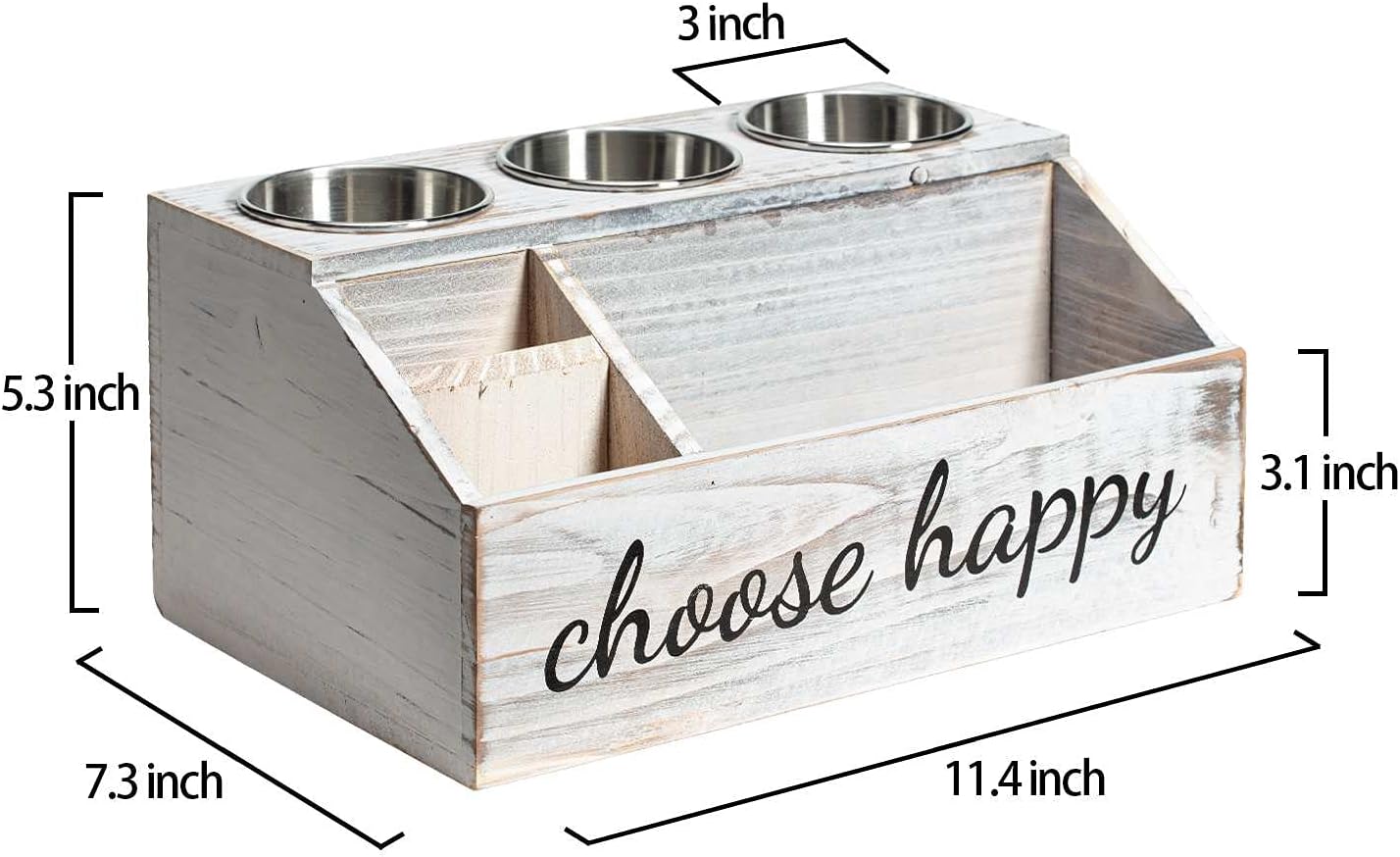 Hair Dryer Holder, Hair Tools Organizer, Blow Dryer Holder, Curling Iron Holder, Flat Iron Holder, Wooden Hair Accessories Product Styling Tools Dryer Organizer Storage for Bathroom Countertop (White) : Everything Else