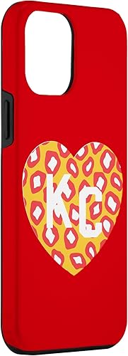 Vista 69 de Carcasa para iPhone 11 KC Heart Red/Yellow Animal Print Kansas City Hearts Kc Heart