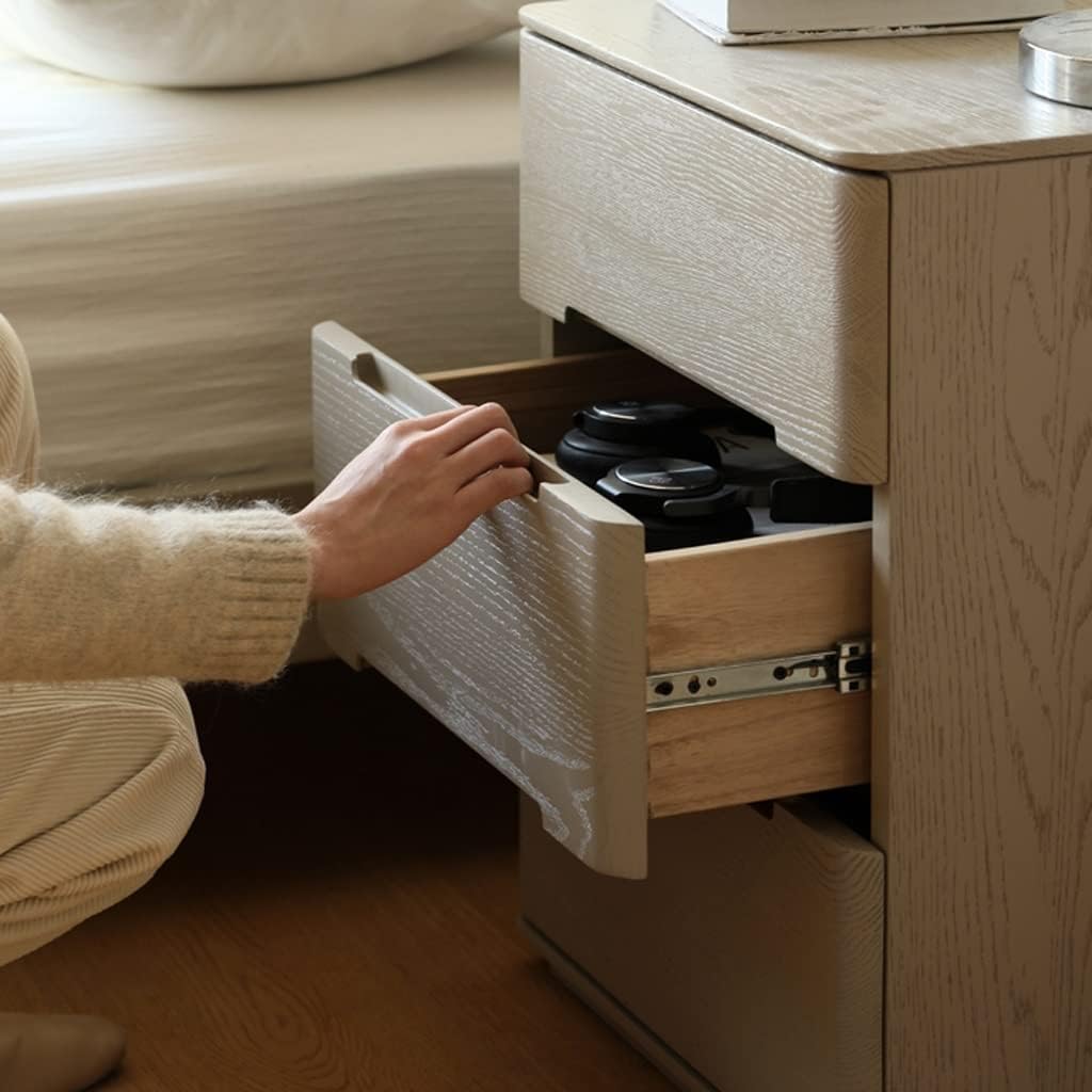Nightstands Modern Minimalist Bedside Table Three Drawer Bedside Cabinet Bedroom Storage Cabinet Home Living Room Locker Bedside Tables
